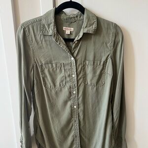 Merona Green Collared Shirt